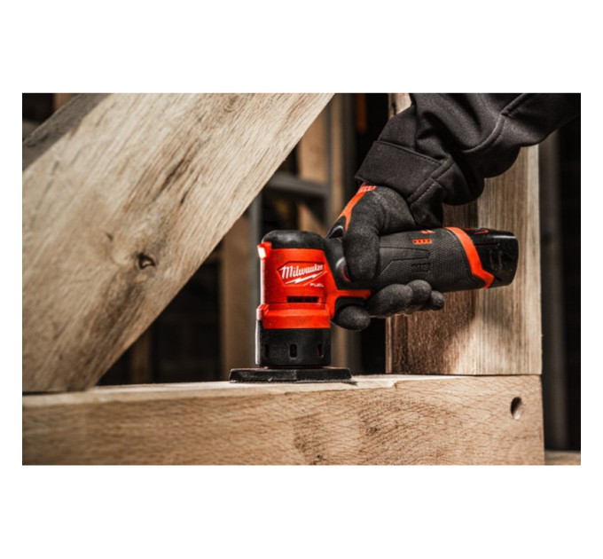 Шліфмашина вібраційна акумуляторна безщіткова MILWAUKEE M12 FDSS-422X (ЗУ+2акк.+HDкейс)