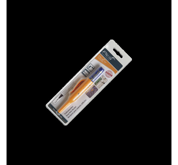 Маркер фирменный Pica 150/40 Ink Deep Hole Marker, с длинным носиком, красный