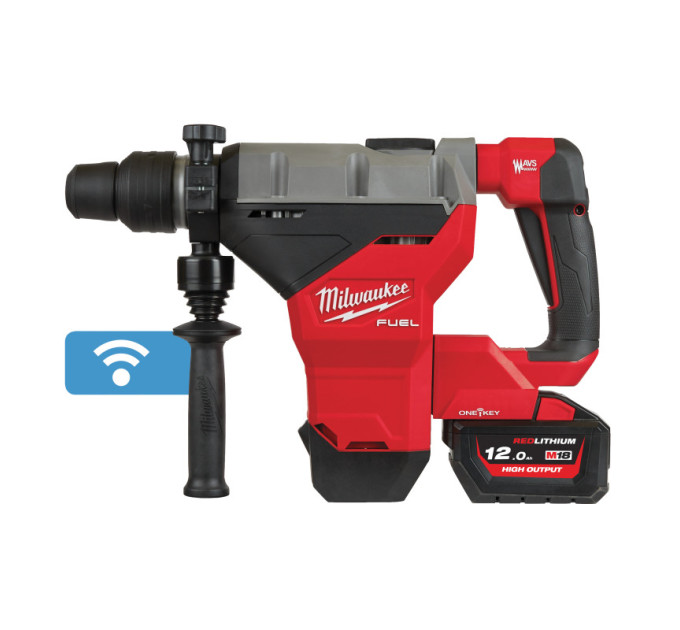 Перфоратор акумуляторний безщітковий SDS-MAX MILWAUKEE M18 FHM-121C (11Дж) (ЗУ+1акк.Х12Ач+кейс) , (