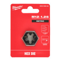 Плашка шестигранная MILWAUKEE, М12-1,25мм