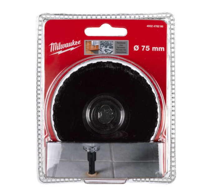 Коронка алмазна Diamond Max MILWAUKEE, Ø75мм M14 (сухе свердління)