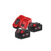 Энергокомплект MILWAUKEE M18 NRG-402С (ЗУ M12-18FC+2акк.Х4Ач В4)