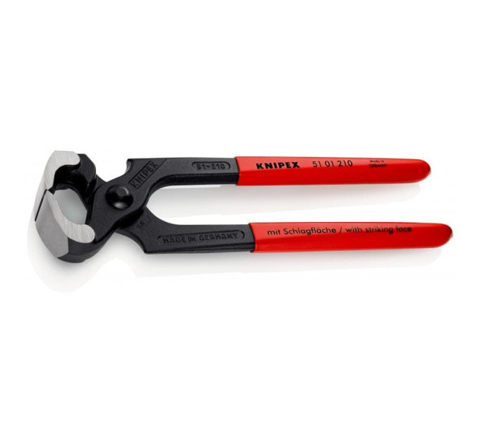 Кусачки-молоток (клещи) для подковки лошадей, 25,5мм KNIPEX 55 00 300, фосфатированные