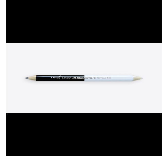 Карандаш универсальный Pica 546/24 Classic FOR ALL BLACK&WHITE, по мультиматериалам, 23см