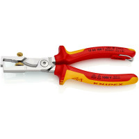 Клещи для удаления изоляции, с функцией резания кабеля, VDE StriX KNIPEX 13 66 180 T, с страховкой