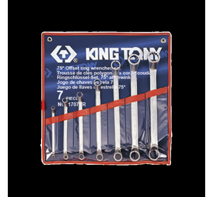 Набор накидных ключей KING TONY 1/4"-9/8", 7 шт. 1707SR