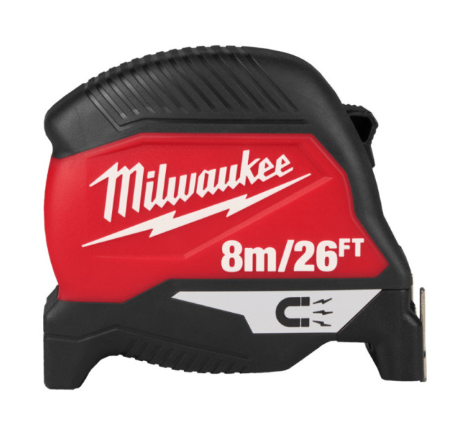 Рулетка магнитная MAGNETIC MILWAUKEE (Gen4), 8м/26фт (30мм)
