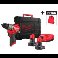 Дрель-шуруповёрт аккумуляторная бесщёточная ударная MILWAUKEE M12 FPD2MC-602X (45 Нм)(ЗУ+2Х6Ач+HDкей