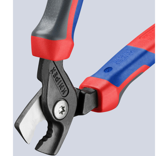 Ножницы для резки кабелей StepCut, Ø15мм / 50мм², 160мм KNIPEX 95 12 160 SB, фосфатированные