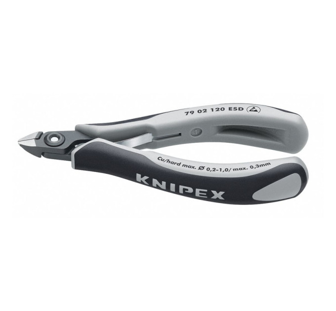 Прецизійні кусачки бокові для електроніки антистатичні ESD KNIPEX 79 02 120 ESD