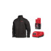Куртка з підігрівом MILWAUKEE, M12 HJBL5-0(XL), чорна (розмір XL) (+зар.пр., 1 акум.Х 2Аг)