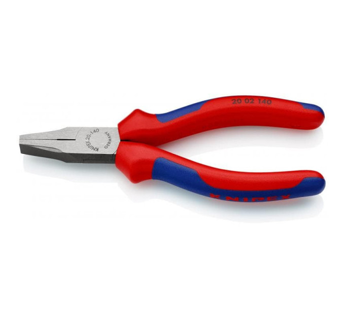 Плоскогубцы с гладкими губками, 140мм KNIPEX 20 02 140, фосфатированные