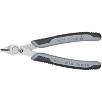 Кусачки Electronic Super Knips Ø1,6мм, 125мм KNIPEX 78 03 125 ESD SB (в блистере)