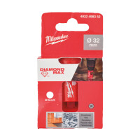 Коронка алмазная Diamond Plus/Max MILWAUKEE, Ø32,0мм (1/4'' Hex) (сверление с водой)