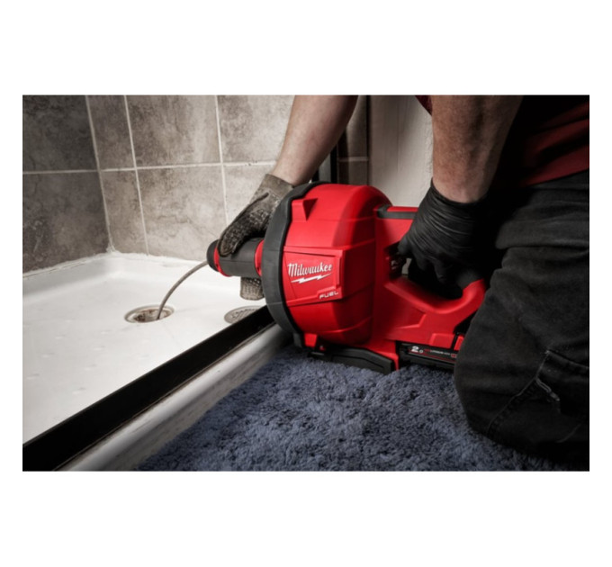 Машина прочистная аккумуляторная MILWAUKEE M18 FDCPF10-0C трос 10м (каркас+ведро)