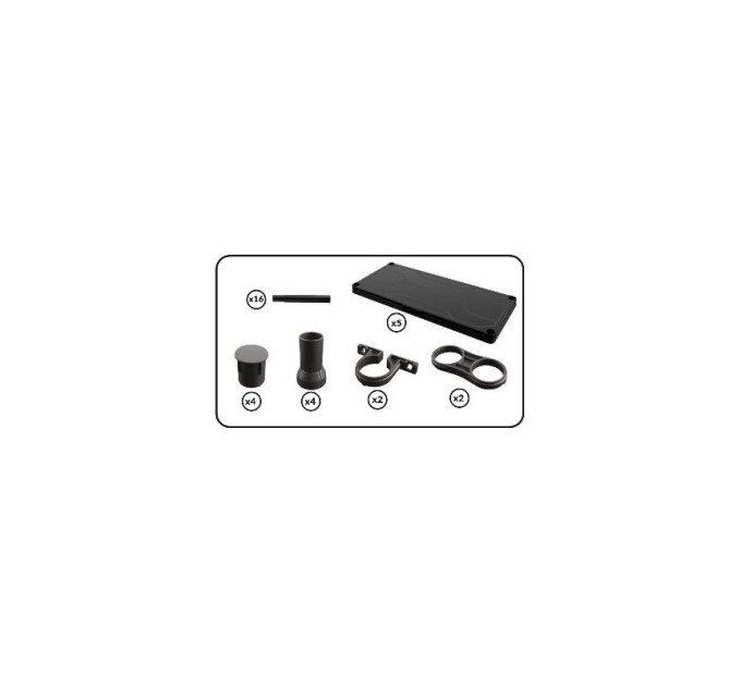 Система стеллажей QBRICK SYSTEM REGULAR Low 74/32см, 5 полок, 100кг (5901238263302)