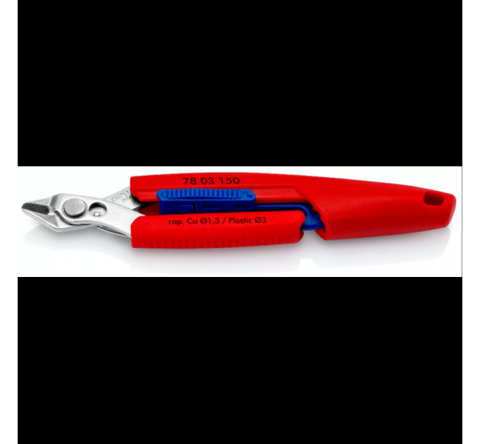 Кусачки Electronic Slim Knips, Ø1,6мм, 150мм KNIPEX 78 03 150