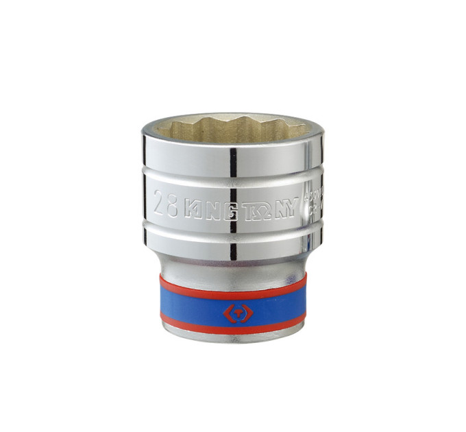 Головка торцевая хромированная 1/2" KING TONY, 30мм (звезда 12 гранн.)
