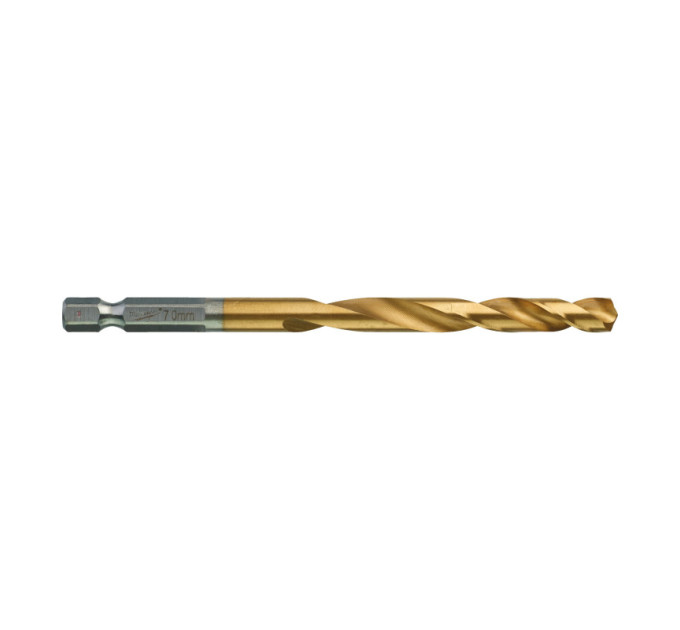 Свердло по металу RedHEX SHOCKWAVE™ HSS-TiN MILWAUKEE, Ø7,0х109х66мм, (5шт)
