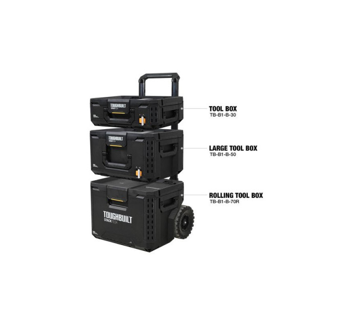 Набор ящиков для инструментов TOUGHBUILT TB-B1S3-B-70R StackTech (3шт)