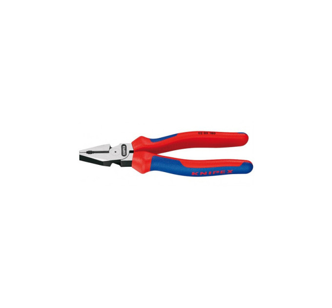 Пассатижи (плоскогубцы) особой мощности Ø11,5мм, 180мм KNIPEX 02 02 180, фосфатированные