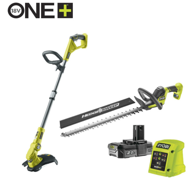 Комплект садовый комбинированный RYOBI RY18LT18HTA-120 ONE+ 18В