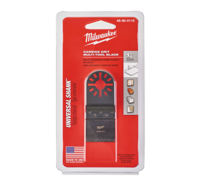 Полотно для мультитула Carbide Grit MILWAUKEE, 32х76мм (абразивные материалы)