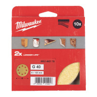 Шліфувальне коло HP MILWAUKEE Ø125/8 HL, зерно 40, (10шт)
