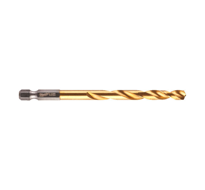 Свердло по металу RedHEX SHOCKWAVE™ HSS-TiN MILWAUKEE, Ø6,5х107х64мм