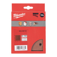 Шліфувальні листи MILWAUKEE, 115x107мм HL, зерно 240, (10шт)