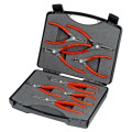 Набор прецизионных щипцов для стопорных колец KNIPEX 00 21 25, (8шт) в кейсе