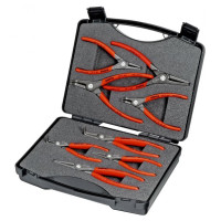 Набор прецизионных щипцов для стопорных колец KNIPEX 00 21 25, (8шт) в кейсе Набор прецизионных щипцов для стопорных колец KNIPEX 00 21 25, (8шт) в кейсе