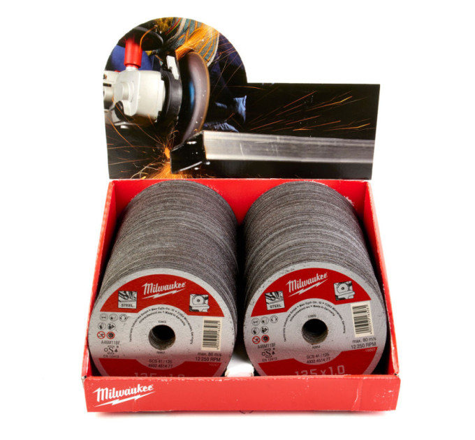 Диск отрезной по металлу MILWAUKEE, SCS 41/125х1, Ø125мм, (200шт)