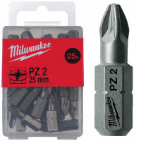 Бита MILWAUKEE, PZ2, 25мм, (25 шт) Бита MILWAUKEE, PZ2, 25мм, (25 шт)