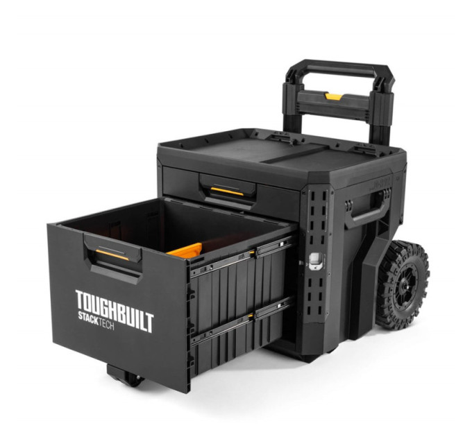 Ящик для инструментов TOUGHBUILT TB-B1-D-R92 StackTech на колесах 1+1 выдвижными ящиками