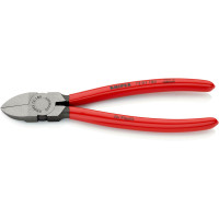 Кусачки боковые (бокорезы) для пластмассы, 180мм KNIPEX 72 01 180, фосфатированные