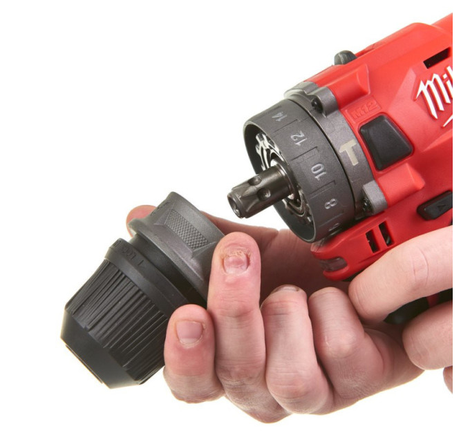 Дриль-шуруповерт акумуляторна безщіткова ударна MILWAUKEE M12 FPDX-202X (37Нм) (ЗУ+2акХ2Ач+кейс)