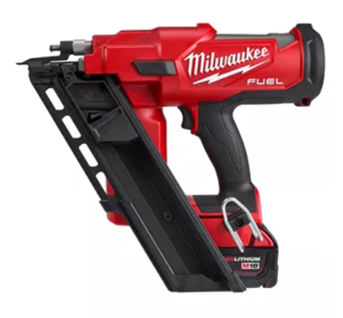 Пистолет гвоздезабивной аккумуляторный бесщёточный MILWAUKEE M18 FFN-502C (50-90мм)(ЗУ+2акХ5Ач+кейс)