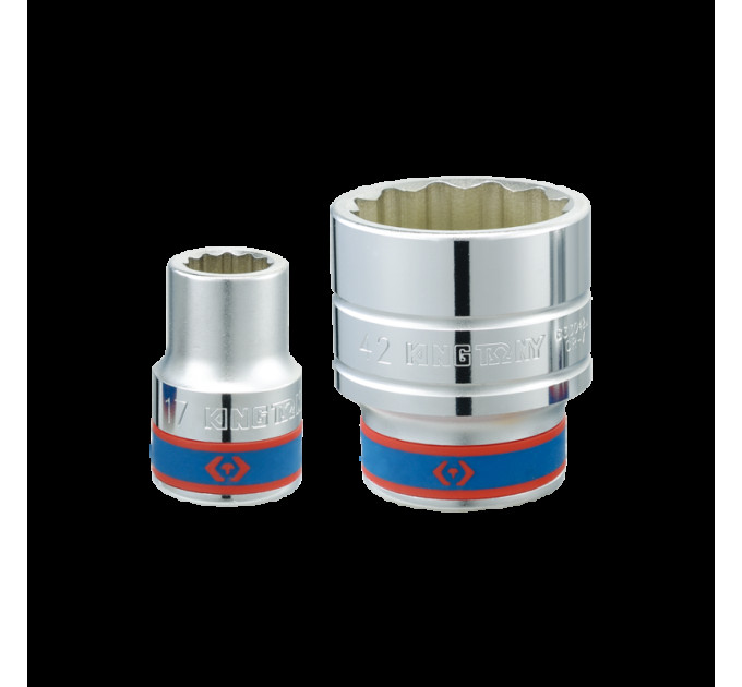 Головка торцевая хромированная 1/2" KING TONY, 36мм (звезда 12 гранн.)