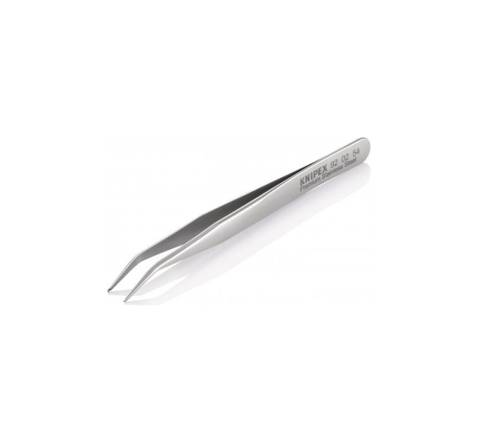 Пинцет захватный прецизионный KNIPEX 92 02 54, под углом 30°, 115мм (металл)