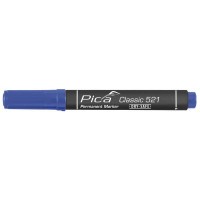 Маркер перманентный Pica 521/41 Classic Permanent Marker Chisel tip, с скошеным носиком, синий