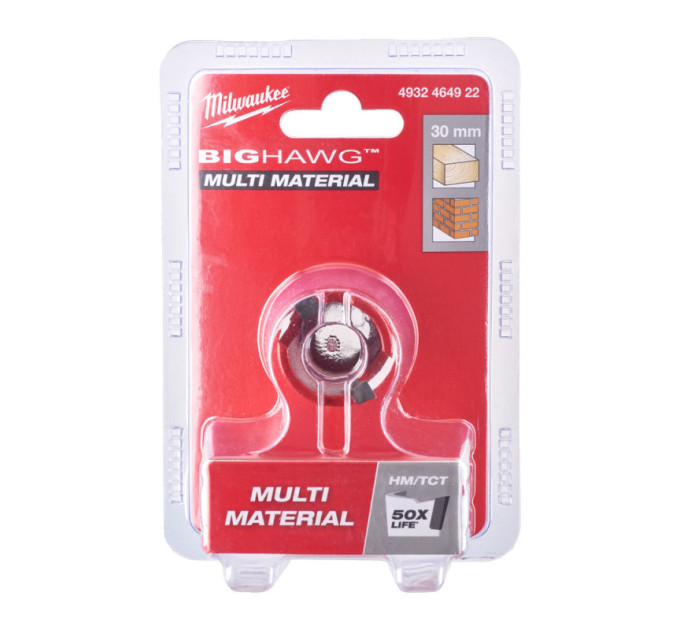 Коронка по мультиматериалам BIG HAWG™ TCT MILWAUKEE, Ø30мм