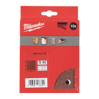 Шліфувальні листи MILWAUKEE, 115x107мм HL, зерно 60, (10шт)