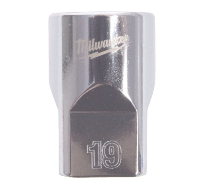 Головка торцевая хромированная ½” MILWAUKEE, (звезда 12 гранн.), 19мм