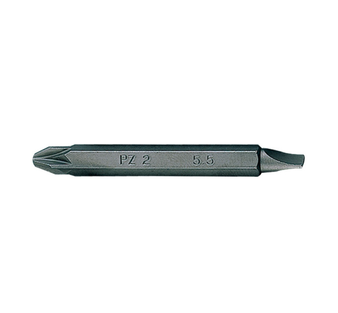 Бита торцевая 1/4" PZ2 х 5,5*0.8 L=60мм двусторонняя (уп.10)