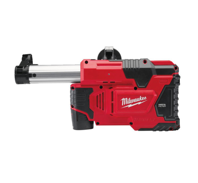 Пылесос аккумуляторный универсальный для перфораторов MILWAUKEE M12 DE-201X (ЗУ+1акк.Х2Ач+HDкейс)
