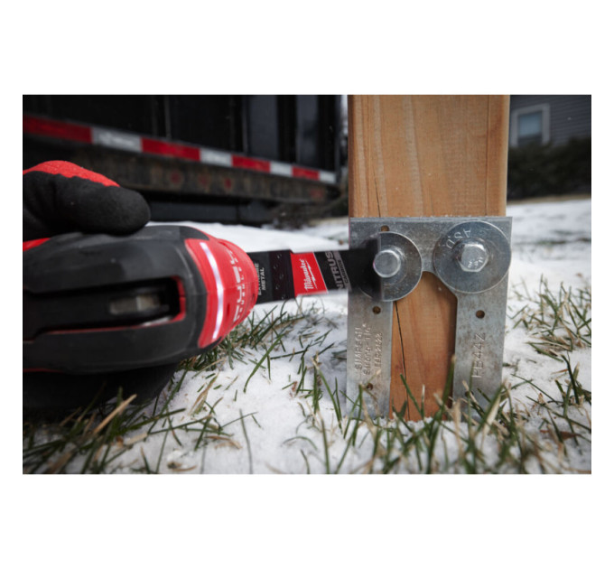 Полотно для мультитулу Bi-Metal Carbide M Nitrius OPEN-LOK™ MILWAUKEE, 35х50мм, (міцний метал)
