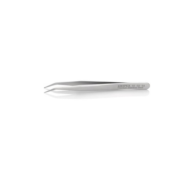 Пинцет захватный прецизионный KNIPEX 92 02 54, под углом 30°, 115мм (металл)