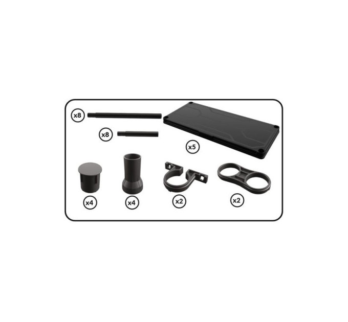 Система стеллажей QBRICK SYSTEM REGULAR Mix 74/32см, 5 полок, 100кг (5901238263296)