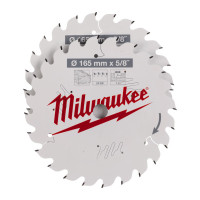 Набор дисков пильных MILWAUKEE Ø165х5/8˝х 24зуб. (2шт 4932471311)